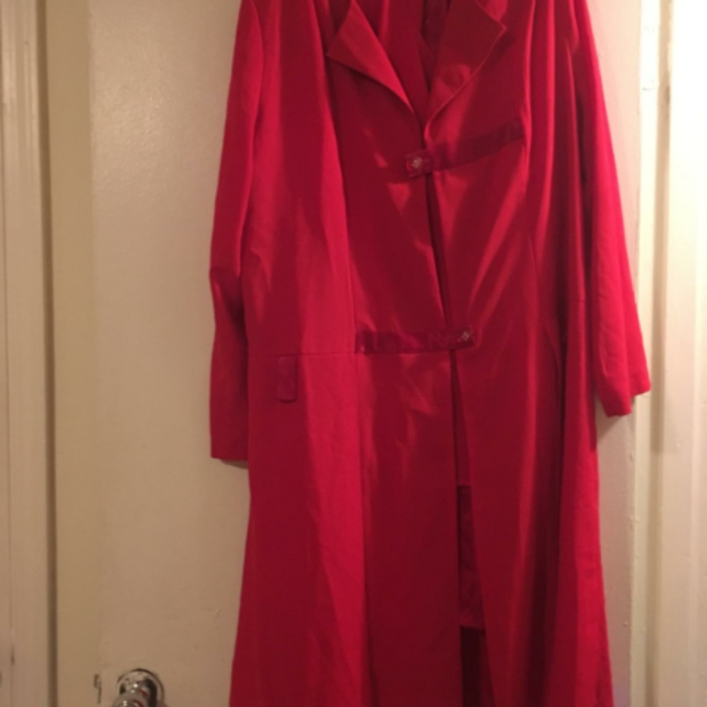 Red long Coat Suit
